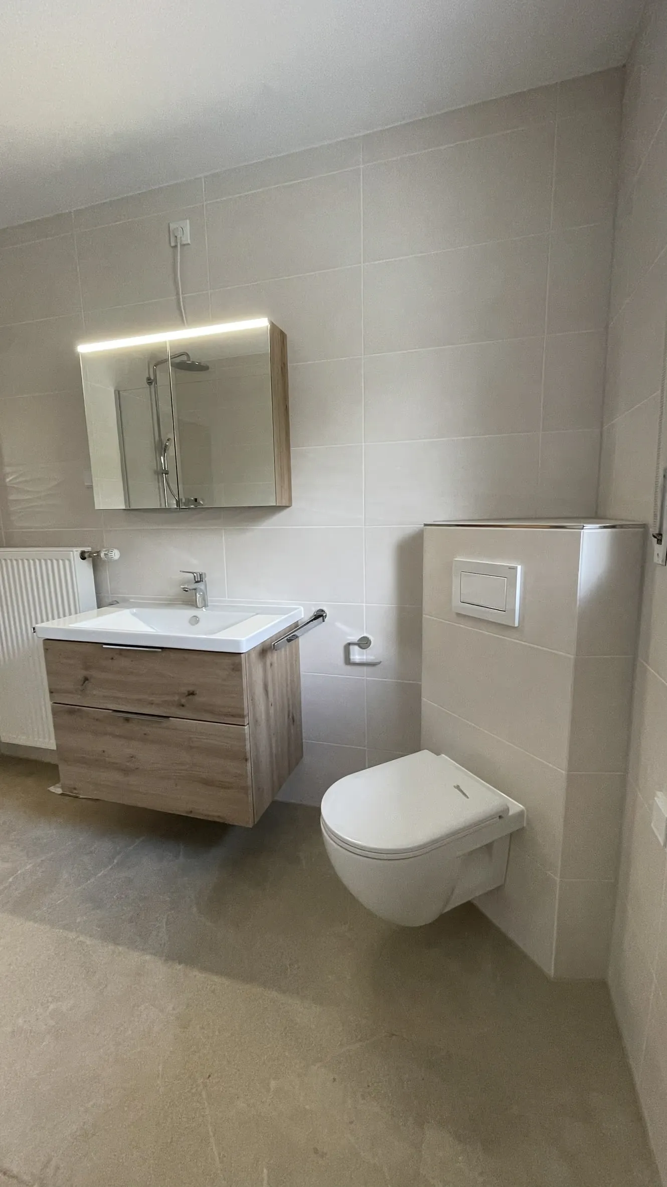 Moderne Sanitärinstallation